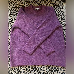 Madewell XS purple pink wool sweater.